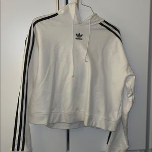 white adidas hoodie